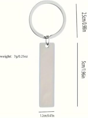 ميدالية مفاتيح من الفولاذ المقاوم للصدأ مزينة بالخط العربي الإسلامي ونقش اسم الله،