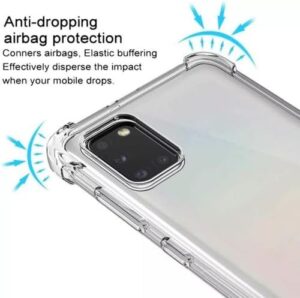 غطاء خلفي شفاف من السيليكون الناعم SM31، حماية كاملة، مقاوم للصدمات/الكسر، لهاتف SM31