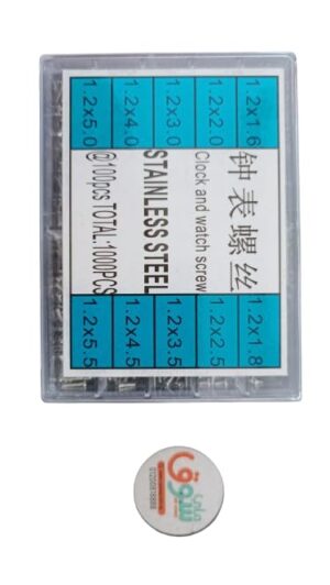 مجموعة إصلاح النظارات الشمسية مع ملقط وبراغي دقيقة وصواميل1000 قطعة