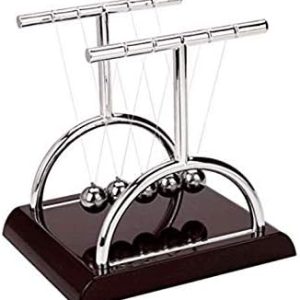 كرات نيوتن المتوازنة مع قاعدة خشبية، لعبة ألغاز علم النفس والفيزياء، ملحق ممتع للمكتب