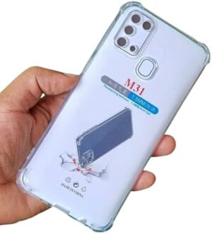 غطاء خلفي شفاف من السيليكون الناعم SM31، حماية كاملة، مقاوم للصدمات/الكسر، لهاتف SM31