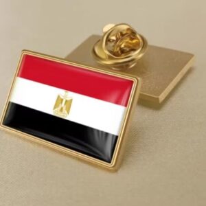 دبوس شارة علم مصر - دبوس شارة مطلي بالمينا على شكل علم مصر الوطني