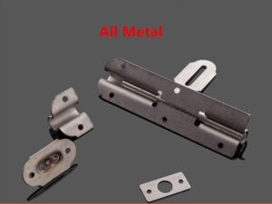 مزلاج برميل من الفولاذ المقاوم للصدأ لقفل بوابة باب المرآب الآمن باللون الفضي (13.5 سم * 4 سم)