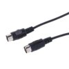 كابل صوت DIN ذكر إلى ذكر بخمسة دبابيس، سلك تمديد MIDI، خط توصيل صوتي أسود (0.50 متر)