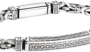 سوار رجالي من سلسلة نحاسية من MySouqEg بنمط علامة السلام الكلاسيكية