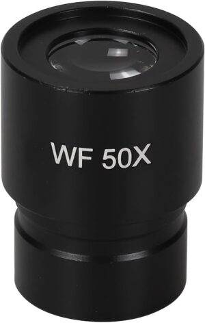 عدسة المجهر WF 50X - عدسة موضوعية عالية التكبير 16X/23.2 مم مع تكبير 50X، هيكل معدني متين وزجاج بصري للمختبر-B0G44PRRHV