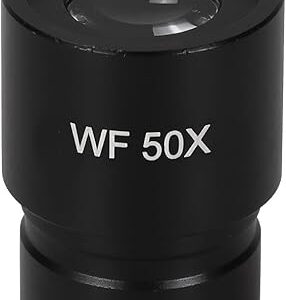 41tYr9O0SRL._AC_SY450_ عدسة المجهر WF 50X - عدسة موضوعية عالية التكبير 16X/23.2 مم مع تكبير 50X، هيكل معدني متين وزجاج بصري للمختبر-B0G44PRRHV