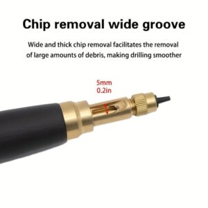 أداة ثقب الجلد قابلة للتعديل مع 6 رؤوس قابلة للتبديل،ثقب يدوية لأعمال الجلد، مقبض أسود