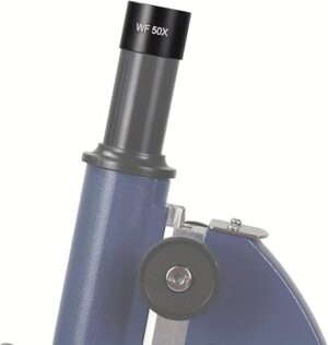 عدسة المجهر WF 50X - عدسة موضوعية عالية التكبير 16X/23.2 مم مع تكبير 50X، هيكل معدني متين وزجاج بصري للمختبر-B0G44PRRHV