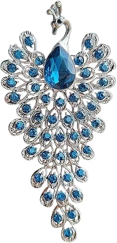 بروش مزخرف مرصع بأحجار الراين الكريستالية متعددة الألوان، 1 بروش مزخرف مرصع بأحجار الراين الكريستالية متعددة الألوان،