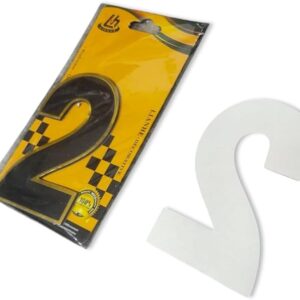51F75sGRc9L._AC_SX679_ رقم باب شقة، لون أسود بإطار ذهبي، مزود بخيار التركيب باللون الأبيض، طول 9 سم * عرض 5 سم