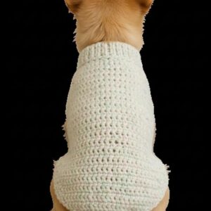51FAPbVp-PL._AC_SY879_ سترة كلاب كروشيه مصنوعة يدويًا بفتحات أرجل محيط الرقبة