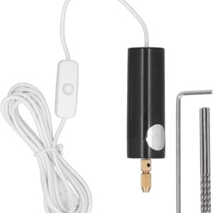 مثقاب يدوي صغير محمول بمنفذ USB، تصميم غطاء سداسي