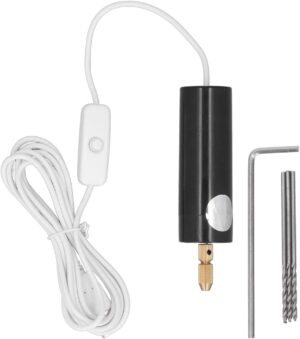 مثقاب يدوي صغير محمول بمنفذ USB، تصميم غطاء سداسي