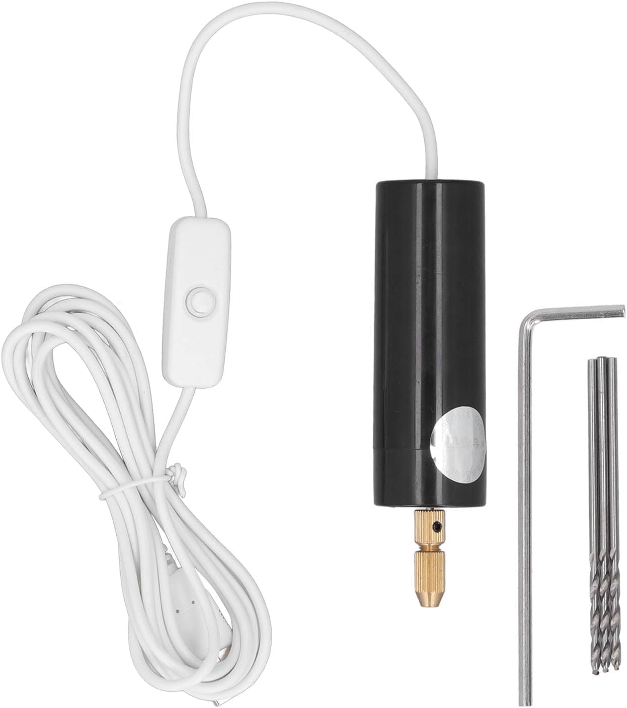 مثقاب يدوي صغير محمول بمنفذ USB، تصميم غطاء سداسي