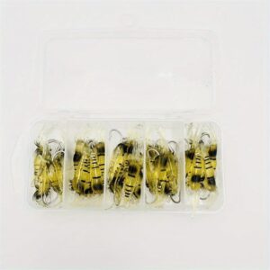 طُعم صيد روبيان من السيليكون الناعم مع خطافات، 4 سم، طعم معطر لصيد سمك القاروص