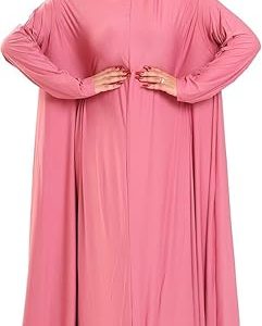 عباية صلاة نسائية عالية الجودة من الليكرا - فستان حجاب قطعة واحدة