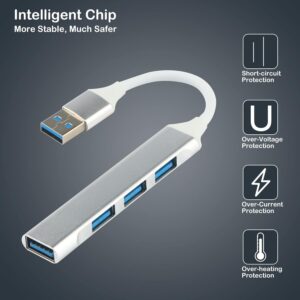 موزع بيانات فائق النحافة بأربعة منافذ USB 3.0 - اتصال عالي السرعة لأجهزة الكمبيوتر