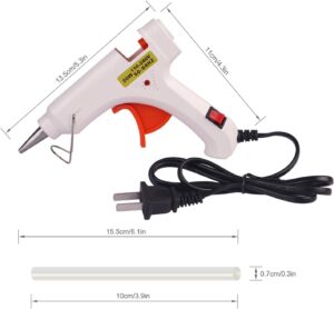 مسدس صمغ ذو درجة حرارة عالية للمشروعات الحرفية الصغيرة والمنزل والمكتب والإصلاح السريع-B0G4RJVF2N