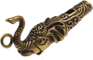 صفارات فيل نحاسية عتيقة للتخييم والمشي لمسافات طويلة وتدريب الحيوانات الأليفة