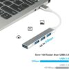 موزع بيانات فائق النحافة بأربعة منافذ USB 3.0 - اتصال عالي السرعة لأجهزة الكمبيوتر