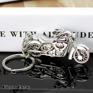 سلسلة مفاتيح معدنية على شكل دراجة نارية، هدية سلسلة مفاتيح ثلاثية الأبعاد على شكل دراجة نارية،