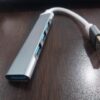 موزع بيانات فائق النحافة بأربعة منافذ USB 3.0 - اتصال عالي السرعة لأجهزة الكمبيوتر