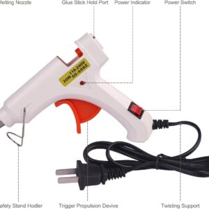 مسدس صمغ ذو درجة حرارة عالية للمشروعات الحرفية الصغيرة والمنزل والمكتب والإصلاح السريع-B0G4RJVF2N