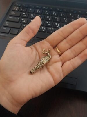 صفارات فيل نحاسية عتيقة للتخييم والمشي لمسافات طويلة وتدريب الحيوانات الأليفة