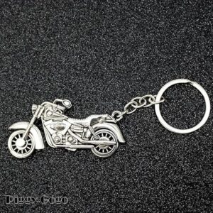 سلسلة مفاتيح معدنية على شكل دراجة نارية، هدية سلسلة مفاتيح ثلاثية الأبعاد على شكل دراجة نارية،