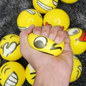 كرة تخفيف التوتر العامة، متعددة الألوان بتصميمات متنوعة