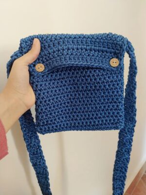 حقيبة كتف للبنات - كروشيه - صناعة يدوية