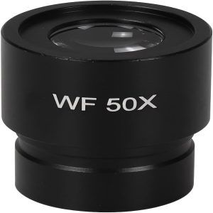 عدسة المجهر WF 50X - عدسة موضوعية عالية التكبير 16X/23.2 مم مع تكبير 50X، هيكل معدني متين وزجاج بصري للمختبر-B0G44PRRHV
