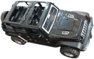 ديكور سيارة حديثة من سبيكة معدنية مصبوبة باللون الأسود، مقاس 12 سم × 5 سم