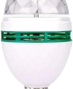 مصباح مسرح كرة ديسكو دوار RGB E27، كرة سحرية كريستالية LED بمحرك مدمج 5 واط، 80 مم × 150 مم