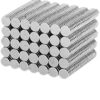 مغناطيس دائري صغير من ماي سوق ستور [50 قطعة] مغناطيس النيوديميوم N35 بقطر 4 * 1.5 ملم مغناطيس قوي ان دي اف اي بي دائم (4 ملم × 1.5 ملم، 50 قطعة)