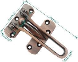 قفل باب مضاد للسرقة للمنزل، مناسب لغرف النوم وغرف الأطفال، سلسلة أمان من الفولاذ المقاوم للصدأ، 2 قفل باب مضاد للسرقة للمنزل