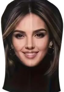 قناع وجه فائق الواقعية (قطعة واحدة) - قناع رأس كامل من قماش عالي الدقة مناسب للتنكر والهالوين والمقالب