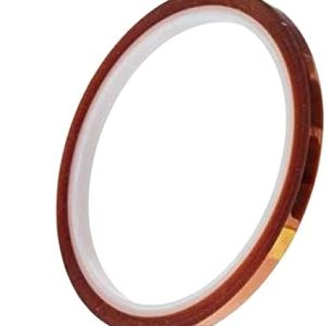 شريط بوليميد مقاوم للحرارة العالية - شريط كابتون احترافي للإلكترونيات واللحام والطباعة الحرارية والطباعة ثلاثية الأبعاد (10 مم)من(5مم) الى (40مم)