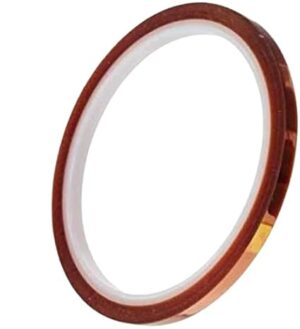 شريط بوليميد مقاوم للحرارة العالية - شريط كابتون احترافي للإلكترونيات واللحام والطباعة الحرارية والطباعة ثلاثية الأبعاد (10 مم)من(5مم) الى (40مم)