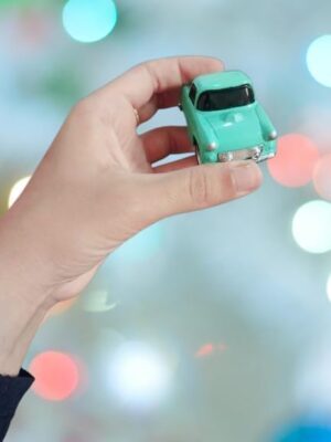 نموذج مصغر (لون/أخضر نعناعي) - قطعة ديكور، الحجم 3 سم × 6 سم