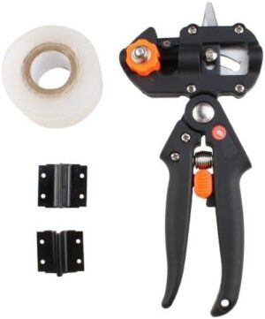 أداة تطعيم احترافية مع شفرتين إضافيتين وشريط تطعيم، مقص تقليم أغصان أشجار الفاكهة