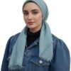 وشاح مربع فاخر للنساء - حجاب وغطاء رأس ناعم الملمس كالكتان