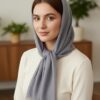 وشاح نسائي فاخر متعدد الاستخدامات (قطعة واحدة) - خفيف الوزن وأنيق -المقاس 90 × 80 سم