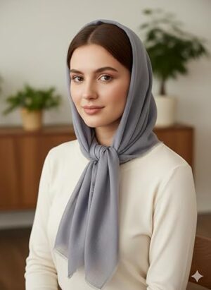 وشاح نسائي فاخر متعدد الاستخدامات (قطعة واحدة) - خفيف الوزن وأنيق -المقاس 90 × 80 سم