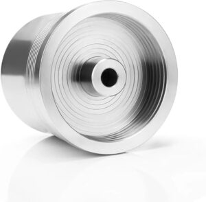 كبسولة قهوة قابلة لإعادة الاستخدام متوافقة مع ماكينات ILLY-X7.1 و Y5، فلتر قابل لإعادة التعبئة من الفولاذ المقاوم للصدأ + مكبس