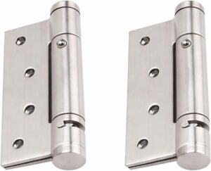 مفصلة إغلاق باب أوتوماتيكية من MySouqEg ST، 3 وظائف في 1، مصنوعة من الفولاذ المقاوم للصدأ، 100 مم × 65 مم