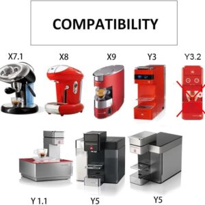 51XW7Av2r5L._AC_SL1000_ كبسولة قهوة قابلة لإعادة الاستخدام متوافقة مع ماكينات ILLY-X7.1 و Y5، فلتر قابل لإعادة التعبئة من الفولاذ المقاوم للصدأ + مكبس