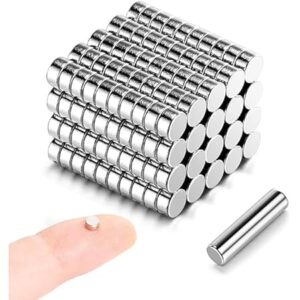 مغناطيس دائري صغير من ماي سوق ستور [50 قطعة] مغناطيس النيوديميوم N35 بقطر 4 * 1.5 ملم مغناطيس قوي ان دي اف اي بي دائم (4 ملم × 1.5 ملم، 50 قطعة)