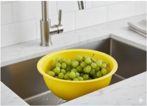 (4 قطع) طقم من 4 أوعية خلط متداخلة ملونة - أوعية مطبخ متعددة الاستخدامات قابلة للتكديس للتحضير والسلطة والوجبات الخفيفة - تصميم متين وموفر للمساحة - بنفسجي، أصفر، أخضر، وأحمر